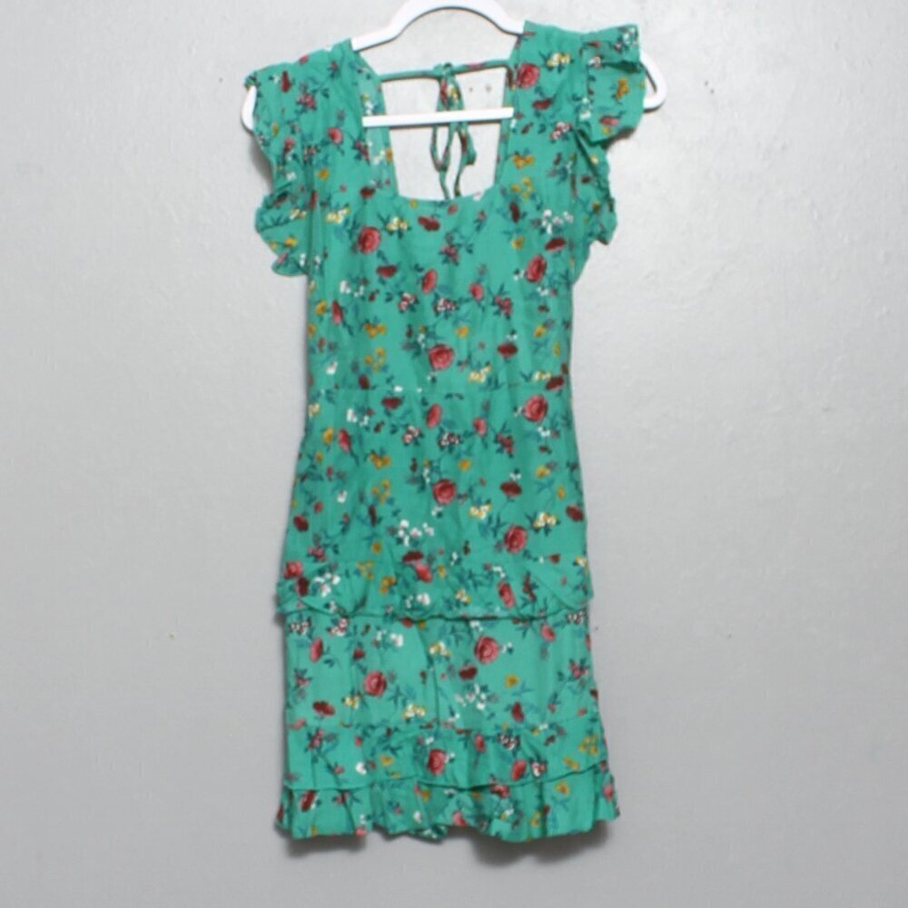Lottie and Holly BOG NwT green pink floral mini dress